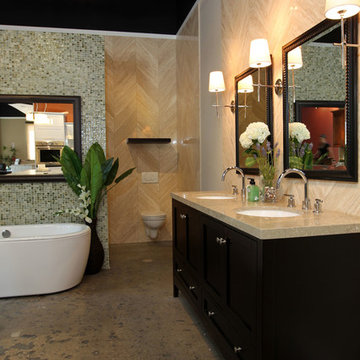 Open Concept Bathroom in El Segundo, CA.