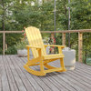 Yellow Resin Rocking Chair