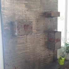 mur en métal