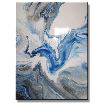Modern Abstract Resin Coated Limited Edition Giclee 48x36 by Eloisexxx