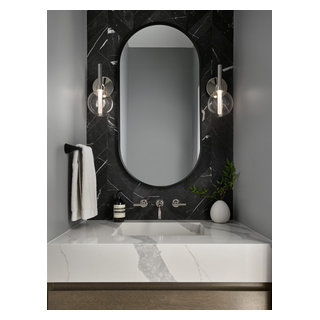 South Loop Townhouse - Modern - Powder Room - Chicago - by DGI Design x ...
