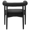 Keanu Fabric Dining Side Chair, Boucle Black