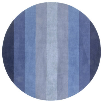 Aspect Blue Stripes Rug, 6' Round