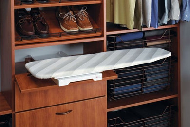 Organize To Go Hafele Ironfix Shelf Mounted Ironing Board,Swivels 180 degrees