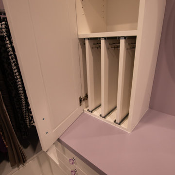 Ash Violet Master Walk-In Closet