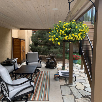 Under-Deck Drainage System with Tongue and Groove Ceiling