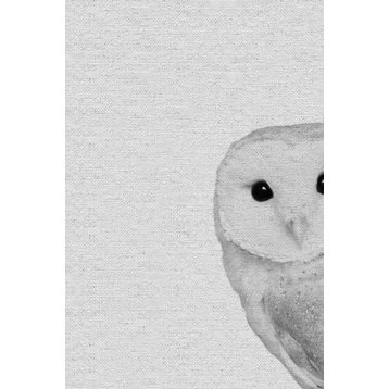 "Owly Surprise" Painting Print, Wrapped Canvas, 24"x36"