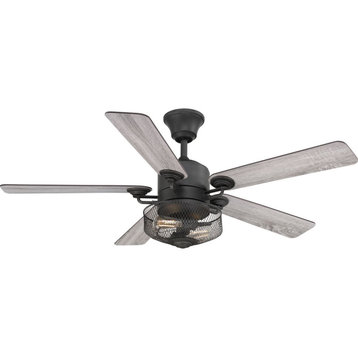 Progress Greer Collection 54" Five-Blade Ceiling Fan P2584-71, Gilded Iron