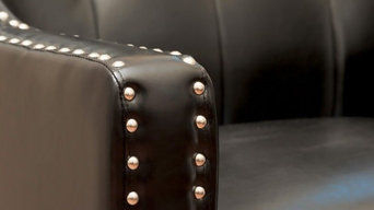 Coogee Black Leather ArmChair