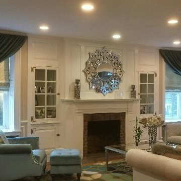 Glam and Serenity Achieved with Tied Back Drapes
