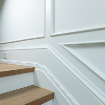 Luxury Full-Height Wainscoting with Applied Mouldings | Tampa Bay