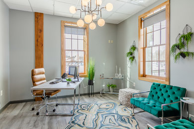 Trendy home office photo in Austin