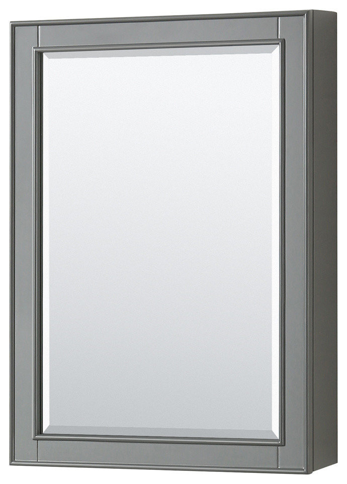 30" Single Bathroom Vanity,Dark Gray, No Countertop, No Sink,,Medicine Cabinet - Transitional ...