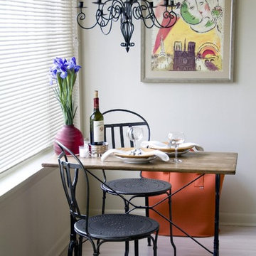 Paris-inspired Bistro Dining Set up