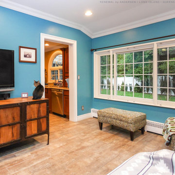 New Sliding Window in Wonderful Living Room - Renewal by Andersen Long Island