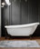 61" Acrylic Slipper Clawfoot Tub Plumbing Package, "Maries", Oil Rubbed Bronze