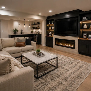Modern Basement Remodel