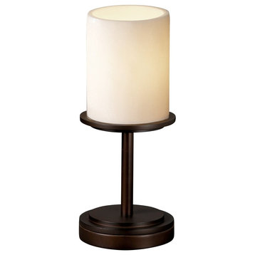 Justice Designs CandleAria Dakota 1-Light Table Lamp (Short), Dark Bronze