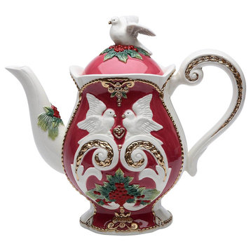 Christmas Fantasia Dove Teapot