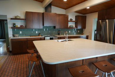 Inspiration for a 1960s kitchen remodel in Other