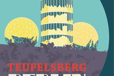 Berlin Vintage Travel Poster: Teufelsberg
