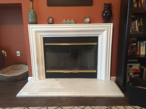 Ugly Cast Plaster Fireplace, How To Repair A Plaster Fire Surround