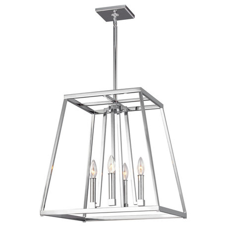 Feiss 4-Light Chandelier, Chrome