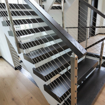 Project #70 | Open-Riser Staircase with Cable Railing