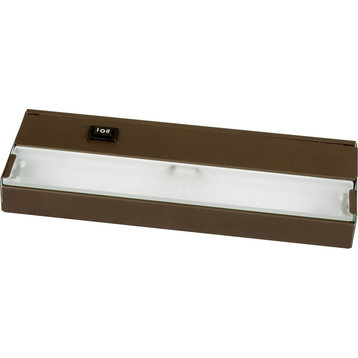 Progress Lighting 1-Light Undercabinet With Frosted Glass Lens, Antique Bronze