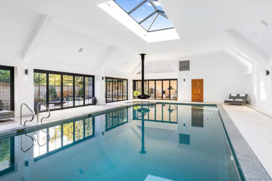 Inspiration for a modern swimming pool in Surrey.
