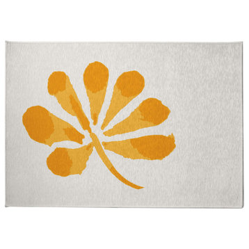Petals Spring Chenille Rug, Yellow, 8'x10'