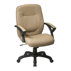 High Back Deluxe Leather Office Chair - Office Chairs