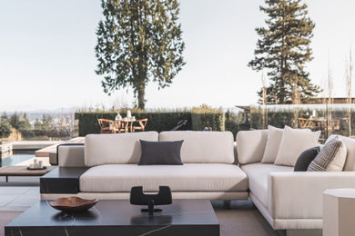 Dresden Outdoor Modular Sectional and Liza Outdoor Coffee Table
