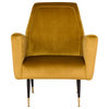 Victor Occasional Chair - Mustard, Black