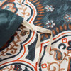 Tache Paisley Damask Lattice Floral Duvet Cover, Full