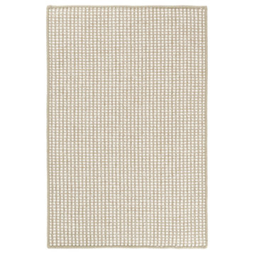 Pixel Wheat Woven Sisal/Wool Rug, 5'x8'