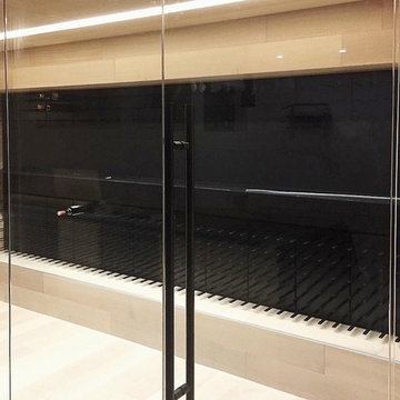 Glass Enclosed Wine Cellars