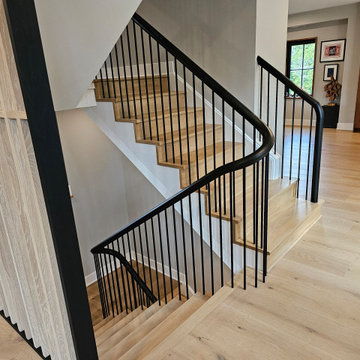 Project #115 | Staircase with Continuous Rail System Without Newels