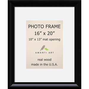 Picture Photo Frame X24 Matted To 16 X Steinway Black Outer Size 23 X27 Transitional Picture Frames By Amanti Art Houzz