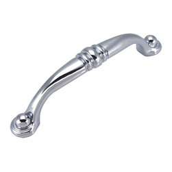 Cosmas - Cosmas 2322CH Polished Chrome 3-3/4&rdquo; CTC Cabinet Drawer Pull - Cabinet And Drawer Handle Pulls