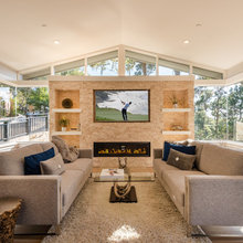 TV & Fire Place Wall Combination