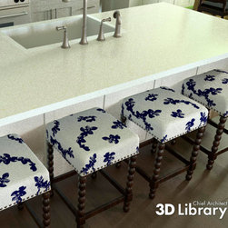 3D Models for Virtual Designs - Bar Stools - Kitchen Products