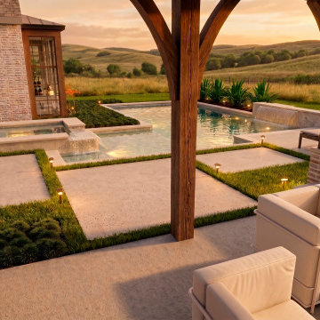 Covered Outdoor Living Space in Fairview, TX | The Kentwell by Macan Homes