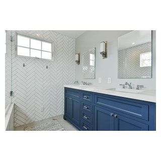 Elegant Blue Vanity - Transitional - Bathroom - San Francisco - by ...