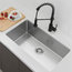 31"L x 18"W Stainless Steel Single Basin Undermount Kitchen Sink with Strainer
