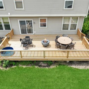Treated Pine deck project