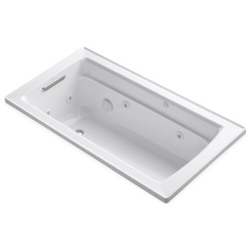 Kohler K-1122 Archer Collection 60" Drop In Jetted Whirlpool Bath - White