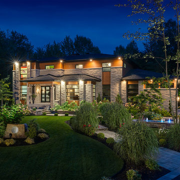 Arriscraft Driftwood Building Stone Home - Quebec