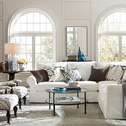 PB COMFORT SLIPCOVERED 3-PIECE L-SHAPED SECTIONAL - Products