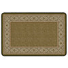 Flagship Carpets FM188-22A 4'x6' Ventana Weave Green Classroom or Office Rug